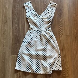 NWOT Anthropologie Polka Dot Sleeveless Dress